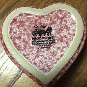 Coche Stoneware Heart Shaped Dish